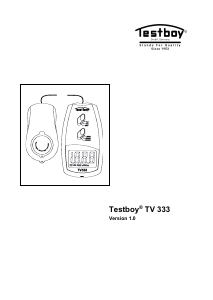 Handleiding Testboy TV 333 Lichtmeter