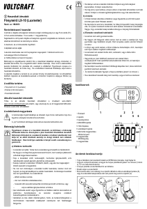 Használati útmutató Voltcraft LX-10 Fénymérő