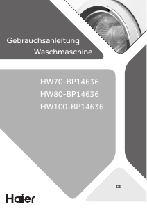 Bedienungsanleitung Haier HW80-BP14636 Waschmaschine