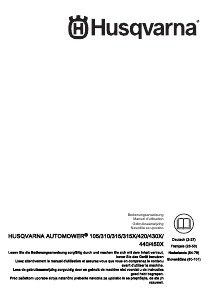 Mode d’emploi Husqvarna Automower 315X Tondeuse à gazon