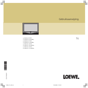 Handleiding Loewe Speros 37 HD LCD televisie