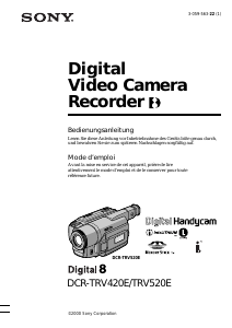 Bedienungsanleitung Sony DCR-TRV420E Camcorder