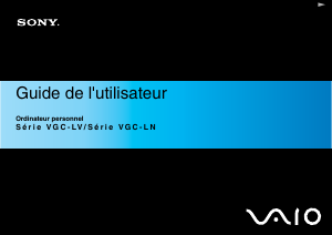 Mode d’emploi Sony VGC-LV2SJ Vaio Ordinateur de bureau