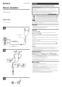 Priručnik Sony MDR-NE5 Slušalica