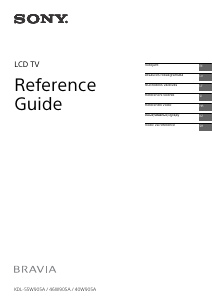 Kasutusjuhend Sony Bravia KDL-40W905A LCD-teler