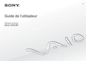 Mode d’emploi Sony Vaio VGN-BZ21VN Ordinateur portable