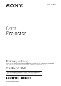 Bedienungsanleitung Sony VPL-FHZ70 Projektor