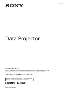 Manuale Sony VPL-FHZ91L Proiettore
