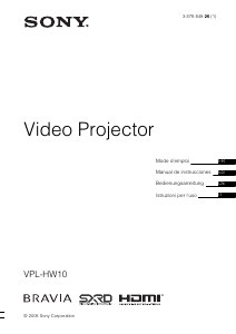 Mode d’emploi Sony VPL-HW10 Projecteur