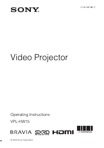 Handleiding Sony VPL-HW15 Beamer