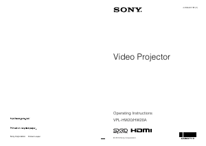 Handleiding Sony VPL-HW20 Beamer