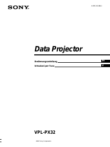 Bedienungsanleitung Sony VPL-PX32 Projektor