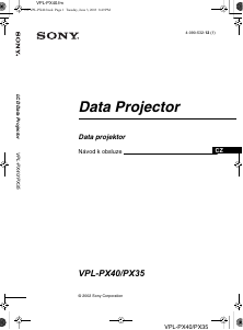 Manuál Sony VPL-PX40 Projektor