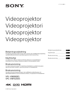 Brugsanvisning Sony VPL-VW890ES Projektor