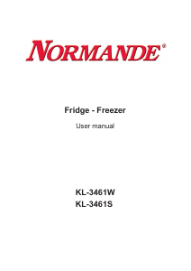 Handleiding Normande KL-3461W Koel-vries combinatie