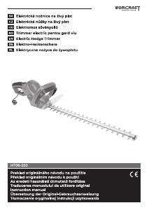 Manual Worcraft HT06-550 Trimmer de gard viu