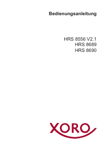 Bedienungsanleitung Xoro HRS 8689 Digital-receiver