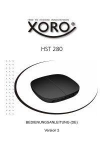 Bedienungsanleitung Xoro HST 280 Digital-receiver