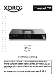 Bedienungsanleitung Xoro HRT 8719 Digital-receiver