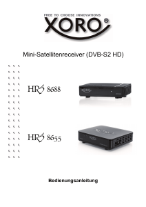 Bedienungsanleitung Xoro HRS 8688 Digital-receiver