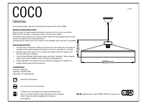 Handleiding Mio Coco Lamp