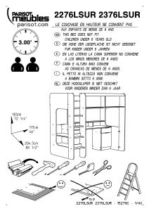 説明書 Parisot 2276LSUR ロフトベッド