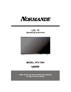 מדריך Normande NTV-7500 טלוויזיית LED