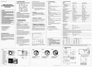 Bedienungsanleitung AEG FRe-UWQ 525 28 Thermostat