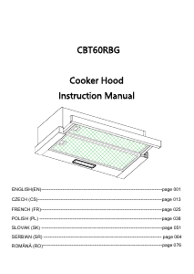 Návod Candy CBT60RBG Digestor