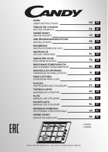 Manual Candy PCI27XCHW6LX Hob
