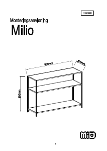 Manuál Mio Milio Televizní stolek
