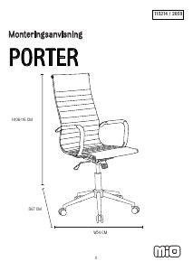 Manual Mio Porter Scaun de birou