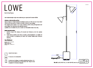 Bruksanvisning Mio Lowe Lampa