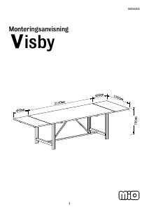 사용 설명서 Mio Visby 식탁