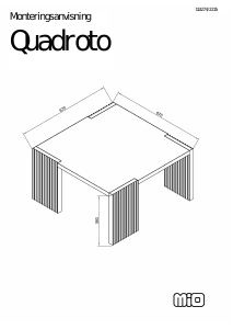 Manual Mio Quadroto Măsuţă de cafea