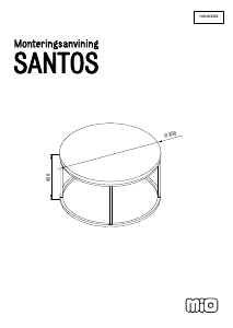 मैनुअल Mio Santos कॉफी टेबल