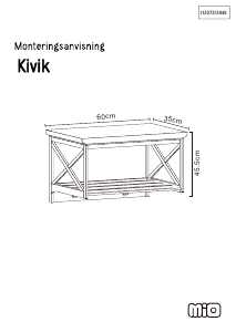 사용 설명서 Mio Kivik 옷걸이