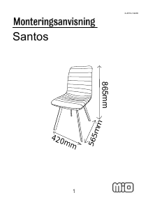 説明書 Mio Santos 椅子