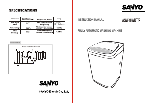 Manual Sanyo ASW-90WRT/P Washing Machine
