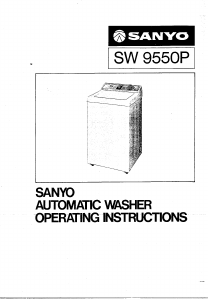 Manual Sanyo SW-9550P Washing Machine