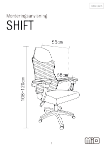 Brugsanvisning Mio Shift Kontorstol