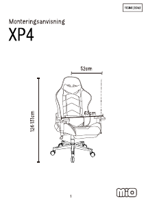 Kullanım kılavuzu Mio XP4 Ofis sandalyesi