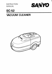 Manual Sanyo SC-52 Vacuum Cleaner