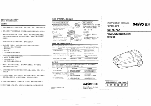 Bruksanvisning Sanyo SC-76A Dammsugare