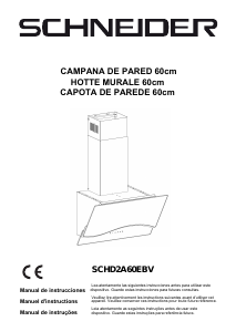 Manual de uso Schneider SCHD2A60EBV Campana extractora