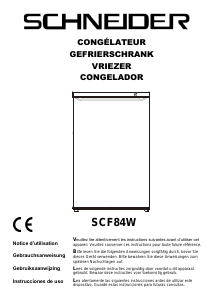 Handleiding Schneider SCF84W Vriezer