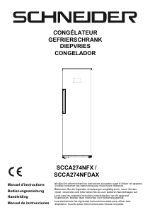 Manual de uso Schneider SCCA274NFX Congelador