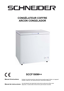 Manual de uso Schneider SCCF190W++ Congelador