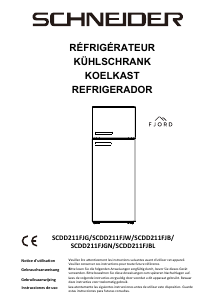 Manual de uso Schneider SCDD211FJGN Frigorífico combinado