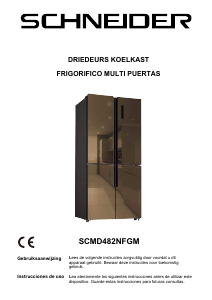 Manual de uso Schneider SCMD482NFGM Frigorífico combinado